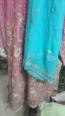 Pink Embroidered Formal Suit with Contrast Dupatta