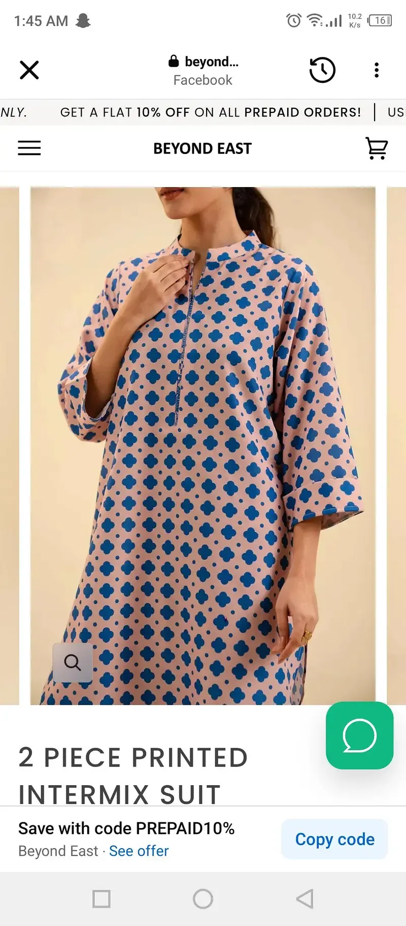 beyond east Branded two piece stitched