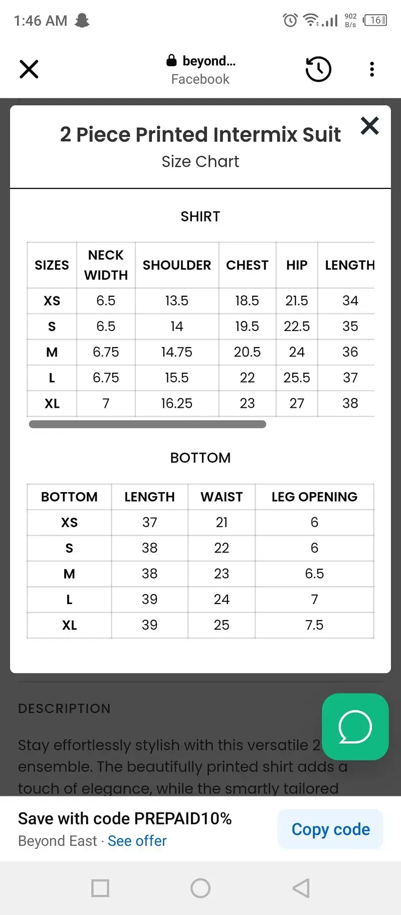 beyond east Branded two piece stitched