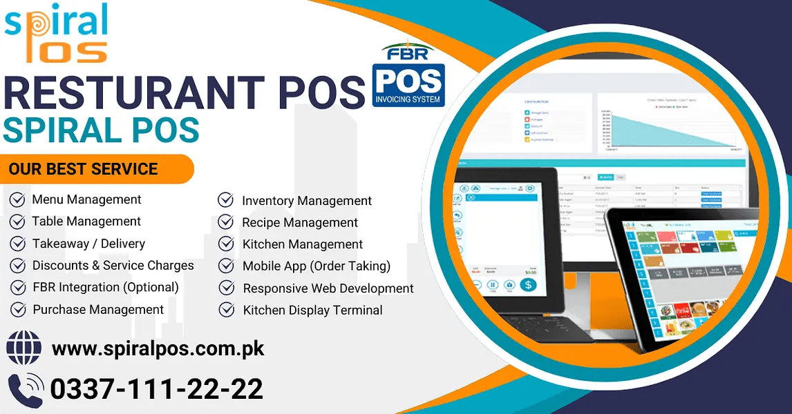 Point of Sale Software for Restaurants-Cloud Based POS-Spiral POS