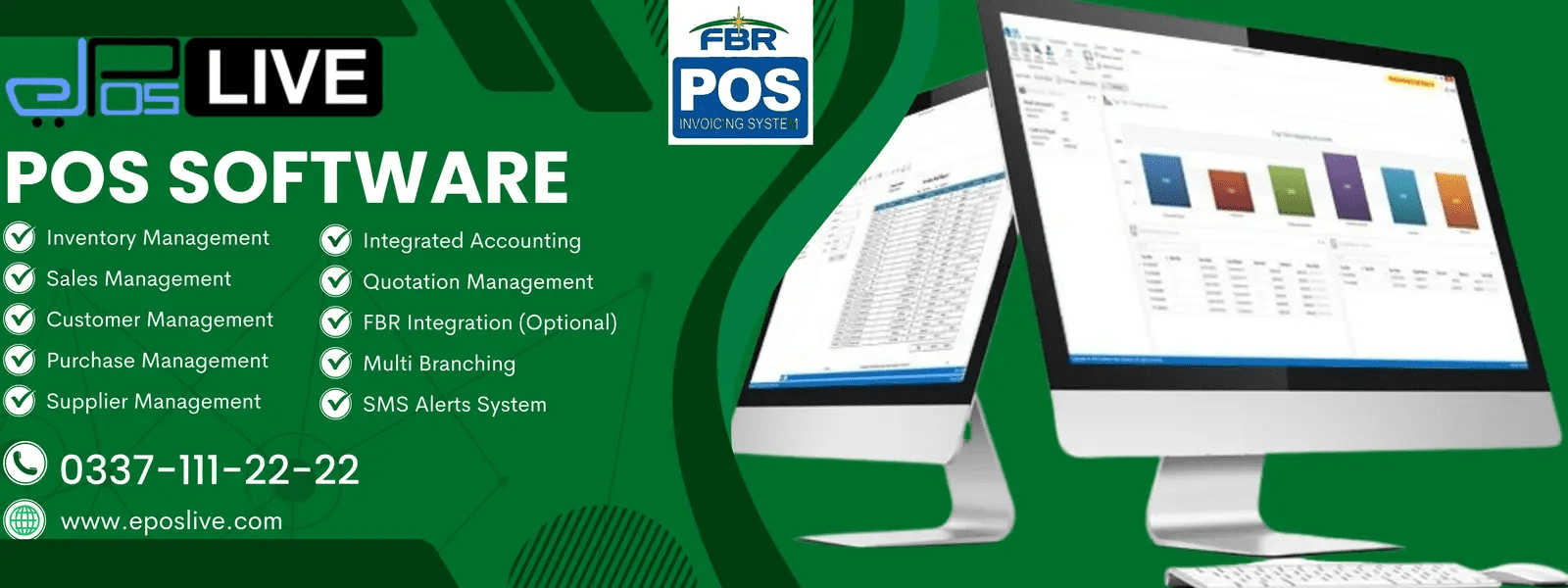 Best Retail Point of Sale Software-FBR Interation-ePOSLIVE