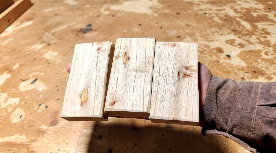 Multipurpose Wooden Blocks Set – Natural Wood Craft Pieces for DIY Projects, Home Use